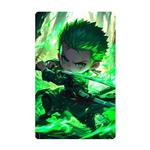 استیکر کارت مدل انیمه طرح وان پیس رورونوا زورو one piece Roronoa Zoro کد 4866