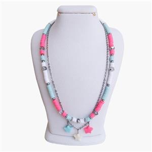 گردنبند دست ساز زنانه مدل کریستالی ستاره