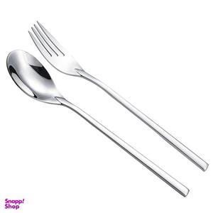 قاشق و چنگال غذاخوری جی فی نی مدل 53 مجموعه 2 عددی