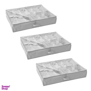 باکس نظم دهنده کفش لوتوس مدل زیر تختی بسته 3 عددی -