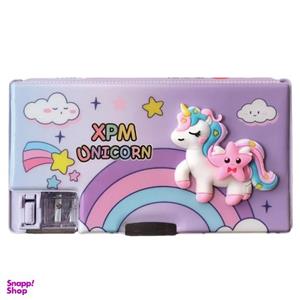 جامدادی مدل اسکوییشی مگنتی طرح اسب تک شاخ اسپینردار