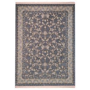 فرش ماشینی 700شانه زمرد مشهد طرح افشان زمینه دودی