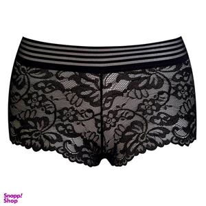 شورت زنانه ماییلدا مدل گیپور کد 4983-2216 رنگ مشکی