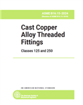 ASME B16.15 – Cast Copper Alloy Threaded Fittings  Classes 125 and 25- دانلود استاندارد فیتینگهای رزوه ای آلیاژ مس