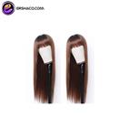 کلاه گیس (پوستیژ) زنانه بلند لخت قهو ه ای تنباکویی روشن آمبره چتری دار Ombre Light Brown