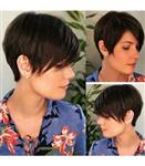 کلاه گیس (پوستیژ) زنانه کوتاه پیکسی قهوه ای بلوطی Brown Pixie Wig