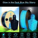 فیلامنت پرینتر سه بعدی شب تاب آبی یوسو YouSu Black PLA Glow in The Dark Blue