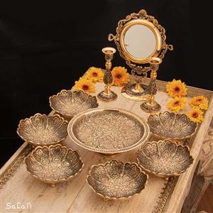 ست هفت سین برنجی آنتیک کد 1189