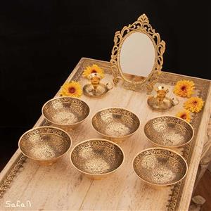 ست هفت سین برنجی آنتیک کد 1229