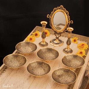 ست هفت سین برنجی آنتیک کد 1177