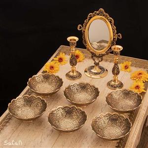 ست هفت سین برنجی آنتیک کد 1158