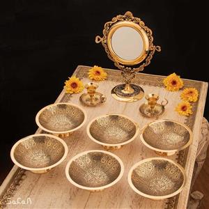ست هفت سین برنجی آنتیک کد 1209