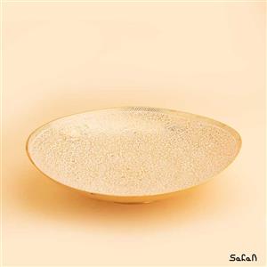 شیرینی خوری برنجی میناکاری مدل بیضی 