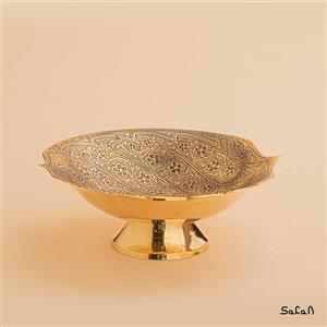 آجیل خوری برنجی آنتیک مدل نرگس 