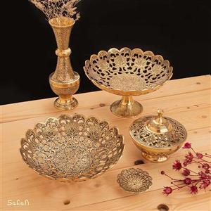 ست پذیرایی برنجی آنتیک کد 326