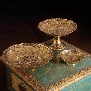 ست پذیرایی برنجی آنتیک کد 360