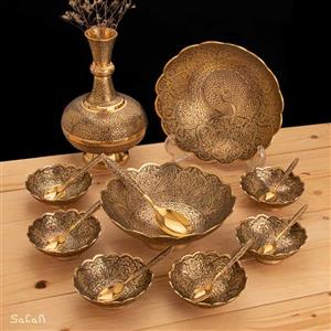 ست پذیرایی برنجی آنتیک کد 328