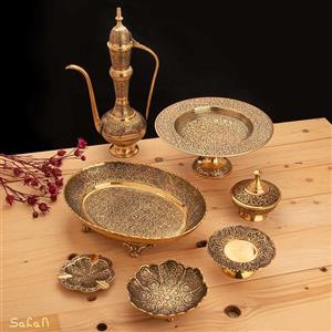 ست پذیرایی برنجی آنتیک کد 329