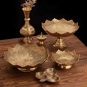 ست پذیرایی برنجی آنتیک کد 322