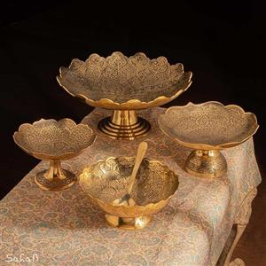 ست پذیرایی برنجی آنتیک کد 365