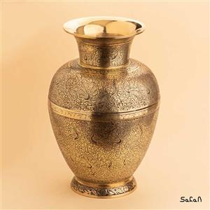 گلدان برنجی آنتیک مدل نسترن