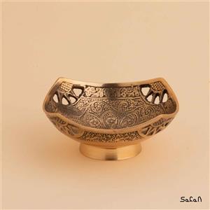 کاسه برنجی آنتیک دورو مدل جالی