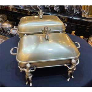 سوفله خوری برنجی مستطیل فرشته 14032