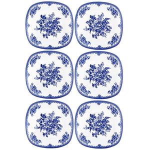 بشقاب غذاخوری چینی زرین ایران مدل فلورانس کد Q-002 بسته 6 عددی