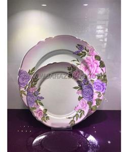 چینی پردیس 30 پارچه 6 نفره قالب الگانس طرح آنیل کد 806