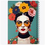 دفتر لیست خرید 50 برگ خندالو طرح فریدا کالو (Frida Kahlo) کد F1801