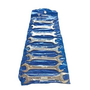 مجموعه 8 عددی آچار دو سر تخت دیاموند مدل D8