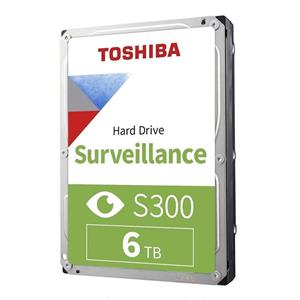 هارددیسک اینترنال توشیبا مدل s300 surveillanceظرفیت 6 ترابایت Toshiba S300 6TB Surveillance 3.5 SATA 6 Gb/s 7200 RPM 256MB Cache 