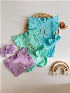 رامپر رنگین کمان دخترانه 