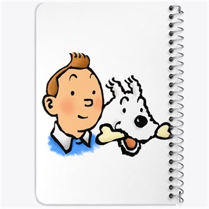 دفتر لیست خرید 50 برگ خندالو طرح تن تن (Tintin) کد N65