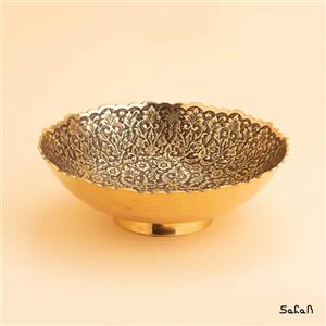 کاسه برنجی طلایی طرح تاج کد 2563