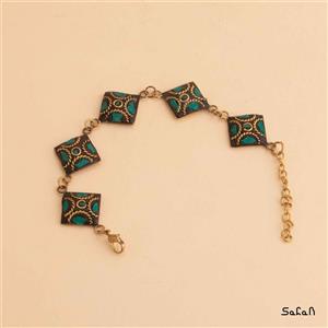 دستبند نپالی کوچک لوزی مدل 2 کد  11323-5