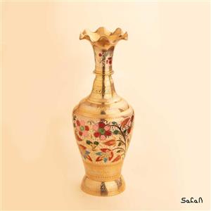 گلدان برنجی طلایی کد  102815
