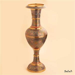 گلدان برنجی میناکاری کد  101020-01 