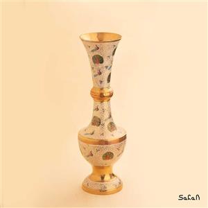 گلدان برنجی میناکاری کد 100916