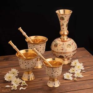 ست دکوراسیون برنجی میناکاری کد 305 