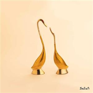 مجسمه برنجی قو متوسط کد  332202