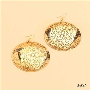 گوشواره هندی پولکی برنجی کد  11477-05