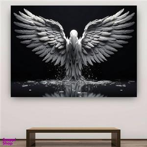 تابلو بوم طرح فرشته مدل بال سفید کد BK2220