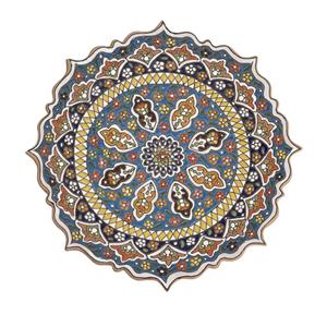 بشقاب میناکاری مدل خاجی کد 30 -