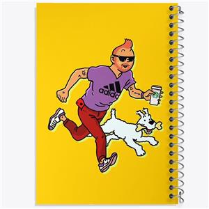 دفتر لیست خرید 50 برگ خندالو طرح تن تن (Tintin) کد F173