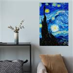 پوستر گوفی مدل نقاشی شب پرستاره وینسنت ونگوک طرح هنر و مشاهیر Vincent Van Gogh Art 4k Poster کد SKY44