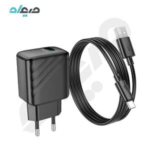 شارژر دیواری 18 وات هوکو مدل CS21A به همراه کابل USB-C