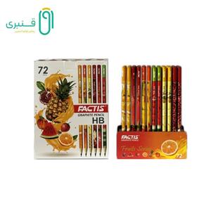 مداد مشکی فکتیس مدل میوه  به همراه پاکن مجموعه 5 عددی