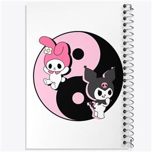 دفتر ژورنال نویسی 50 برگ خندالو مدل نقطه ای طرح کورومی و مای ملودی کد 36913