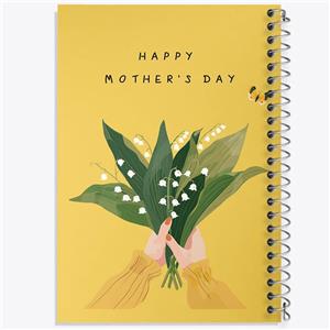 دفتر ژورنال نویسی 50 برگ خندالو مدل نقطه ای طرح روز مادر کد F2784